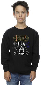 Star Wars Jongens Darth Vader Comp Logo Sweatshirt (Zwart) - 12-13J / 152-158cm