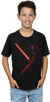 Star Wars Jongens Darth Vader Lichtzwaard T-shirt (Zwart)