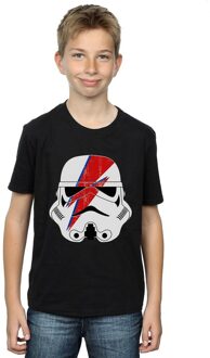 Star Wars Jongens Glam Stormtrooper Bliksemschicht Katoenen T-Shirt (Zwart)
