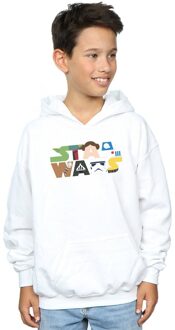 Star Wars Jongens Karakter Logo Hoodie (Wit) - 12-13J / 152-158cm