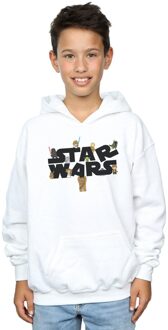 Star Wars Jongens Kiddie Logo Hoodie (Wit) - maat 12-13J / 152-158cm