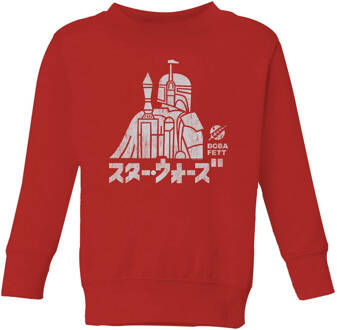 Star Wars Kana Boba Fett Kids' Sweatshirt - Red - 98/104 (3-4 jaar) - Rood - XS