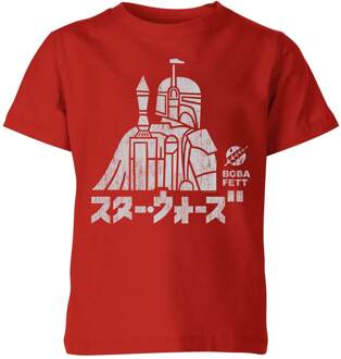 Star Wars Kana Boba Fett Kids' T-Shirt - Red - 146/152 (11-12 jaar) - Rood - XL