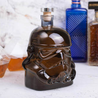 Star Wars Karaf Stormtrooper 750 Ml Glas/kurk Transparant/bruin