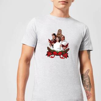 Star Wars Kerstliederen Kerst T-Shirt- Grijs - XL