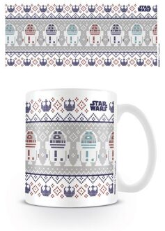 Star Wars Kerstmis R2-D2 mok (Veelkleurig) Groen - One Size