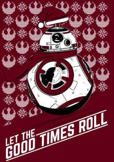 Star Wars Let The Good Times Roll Dames kersttrui - Wijnrood - M