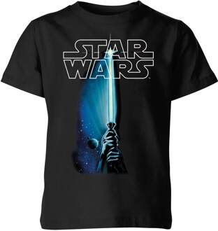 Star Wars Lightsaber Kids' T-Shirt - Black - 146/152 (11-12 jaar) Zwart - XL