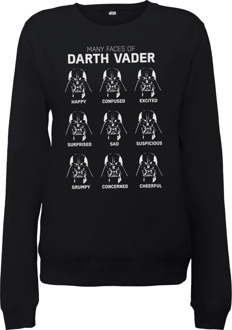 Star Wars Many Faces Of Darth Vader Dames Trui - Zwart - XL