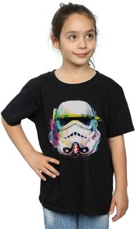 Star Wars Meisjes Command Stormtrooper Kunst Katoenen T-Shirt (Zwart) - 12-13J / 152-158cm