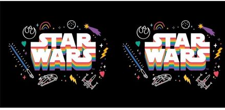 Star Wars Mok met Pride Regenbooglogo (Zwart) - One Size