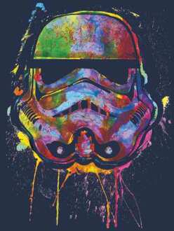 Star Wars Paint Splat Stormtrooper Hoodie - Navy - L - Navy blauw