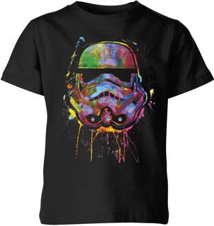 Star Wars Paint Splat Stormtrooper Kids' T-Shirt - Black - 110/116 (5-6 jaar) - Zwart