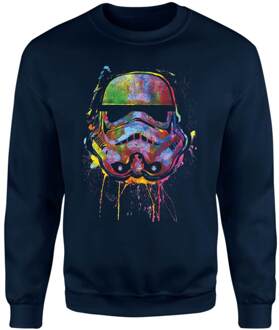 Star Wars Paint Splat Stormtrooper Sweatshirt - Navy - L - Navy blauw