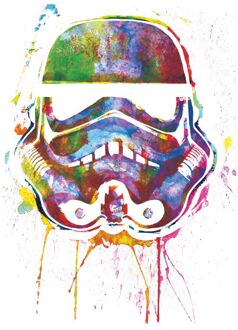 Star Wars Paint Splat Stormtrooper Unisex T-Shirt - White - XS Wit