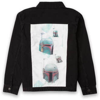 Star Wars Painted Embroidered Unisex Denim Jacket - Black - M - Zwart