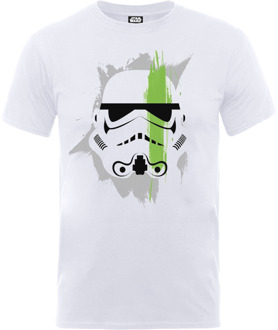 Star Wars Penseelstrook Stormtrooper T-shirt - Wit - M