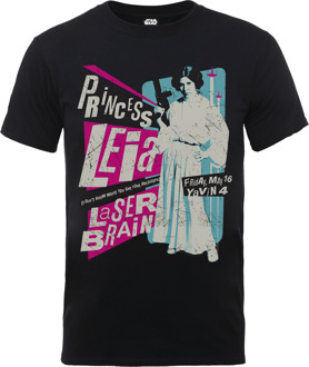 Star Wars Princess Leia Rock Poster T-shirt - Zwart - XL