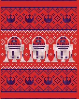 Star Wars R2D2 Kersttrui - Rood - M