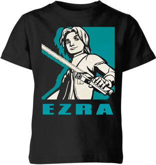Star Wars Rebels Ezra Kids' T-Shirt - Black - 134/140 (9-10 jaar) Zwart - L
