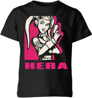 Star Wars Rebels Hera Kids' T-Shirt - Black - 134/140 (9-10 jaar) Zwart - L