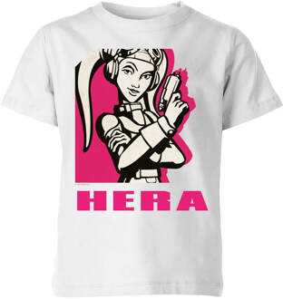 Star Wars Rebels Hera Kids' T-Shirt - White - 122/128 (7-8 jaar) - Wit - M