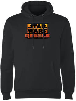Star Wars Rebels Logo Hoodie - Black - XXL - Zwart