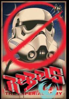 Star Wars Rebels Poster Damestrui - Zwart - L - Zwart