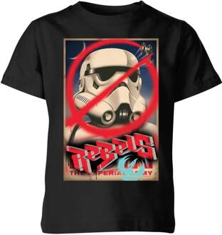 Star Wars Rebels Poster Kids' T-Shirt - Black - 110/116 (5-6 jaar) - Zwart - S
