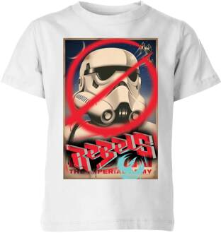 Star Wars Rebels Poster Kids' T-Shirt - White - 110/116 (5-6 jaar) - Wit - S