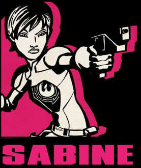 Star Wars Rebels Sabine Men's T-Shirt - Black - L - Zwart
