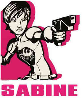 Star Wars Rebels Sabine Men's T-Shirt - White - L - Wit