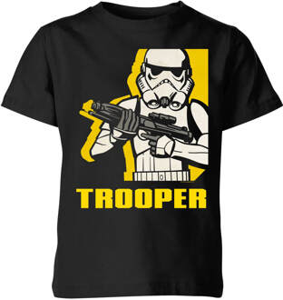 Star Wars Rebels Trooper Kids' T-Shirt - Black - 98/104 (3-4 jaar) Zwart - XS