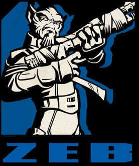 Star Wars Rebels Zeb Men's T-Shirt - Black - M - Zwart