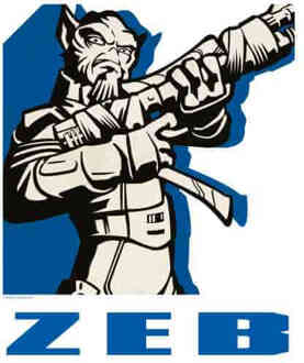Star Wars Rebels Zeb Men's T-Shirt - White - XXL - Wit