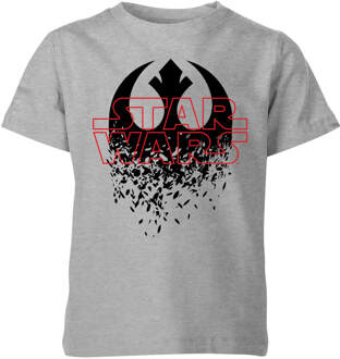 Star Wars Shattered Emblem Kinder T-shirt - Grijs - 98/104 (3-4 jaar) - XS