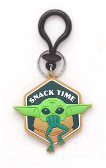 Star Wars Soft Touch PVC Bag Clip Baby Yoda Snack Time