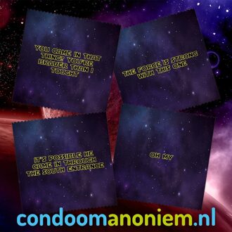 Star Wars Star Wars Condooms - 23 Condooms Met Herkenbare Uitspraken Transparant - 53 (omtrek 11-11,5 cm)