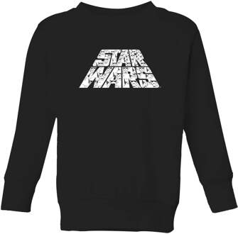 Star Wars Star Wars: The Rise of Skywalker Logo met Stormtroopers kinder trui - Zwart - 134/140 (9-10 jaar)