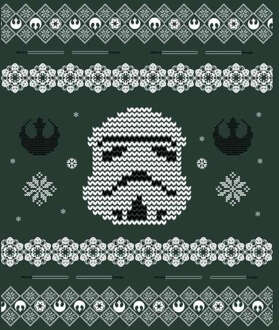 Star Wars Stormtrooper Knit Christmas Hoodie - Forest Green - XL - Forest Green