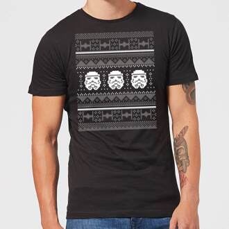 Star Wars Stormtroopers Kerst T-Shirt- Zwart - L