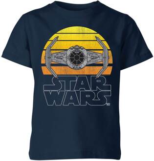 Star Wars Sunset Tie Kids' T-Shirt - Navy - 98/104 (3-4 jaar) Blauw - XS