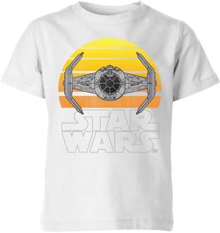 Star Wars Sunset Tie Kids' T-Shirt - White - 146/152 (11-12 jaar) Wit - XL