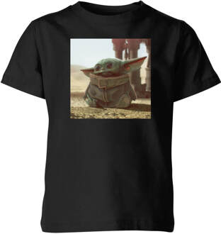 Star Wars The Mandalorian Baby Yoda Kids' T-Shirt - Black - 98/104 (3-4 jaar) Zwart - XS