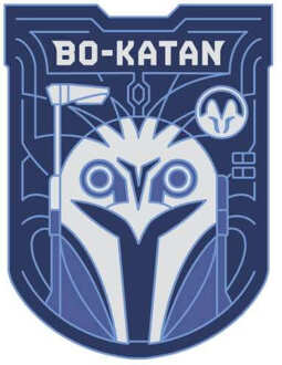 Star Wars The Mandalorian Bo-Katan Badge Men's T-Shirt - White - S Wit