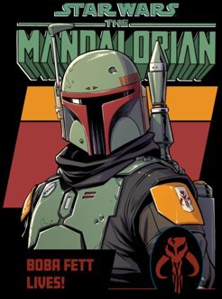 Star Wars The Mandalorian Boba Fett Lives! Unisex T-Shirt - Black - XS Zwart
