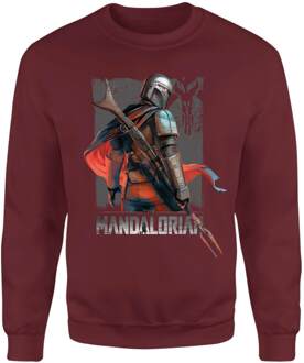 Star Wars The Mandalorian Colour Edit Sweatshirt - Burgundy - XL Rood