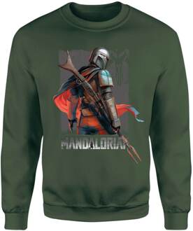 Star Wars The Mandalorian Colour Edit Sweatshirt - Green - L Groen