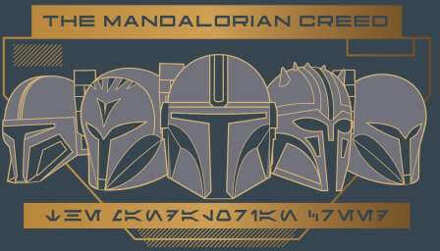 Star Wars The Mandalorian Creed Men's T-Shirt - Charcoal - XS Zwart