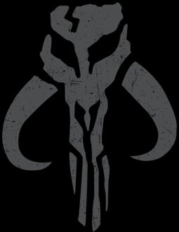 Star Wars The Mandalorian Distressed Crest Unisex T-Shirt - Black - XS Zwart